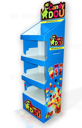 Four Shelf Free Standing Cardboard Display