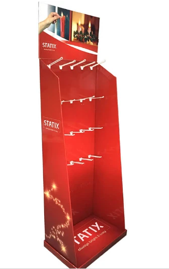 Pegboard Corrugated Cardboard Accessories Electronics Hook Display Rack