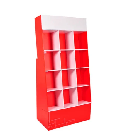 POS Cardboard Pocket Books Display Stands Rack For Magazines