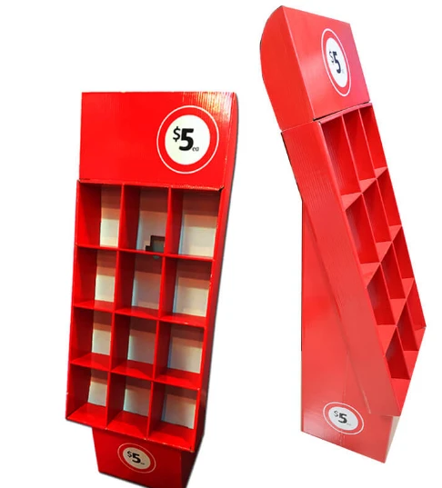 Eco Friendly Advertising Promotional Book Stores Cardboard Display Stand