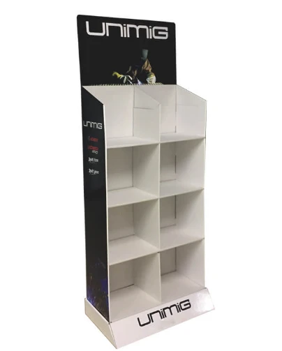POP Pet Food 4 Tier Retail Cardboard Floor Display Rack