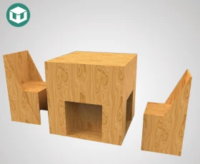 Cardboard Furniture And Cardboard Display Product Design