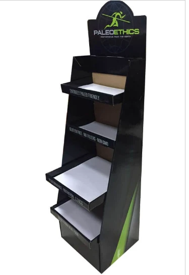 Custom Made Recycled Cardboard Floor Display Stands Racks