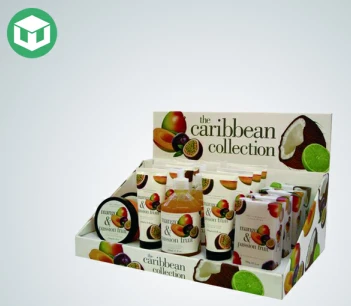 cardboard counter display for skin care products