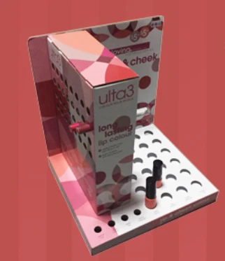 Large-scale Cosmetic Lipstick And Lip Glaze Product Cardboard Display