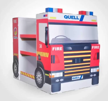 Creative Truck-Shaped Cardboard Display Stand For Office Supplies