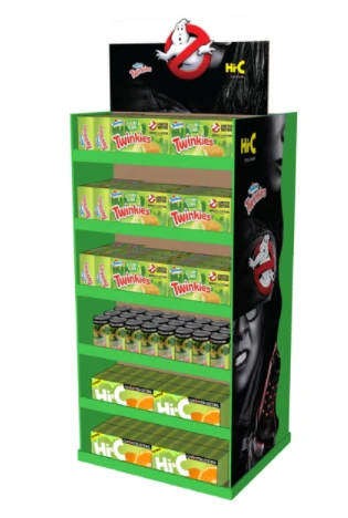 Promotional Food Floor Cardboard Display Stand