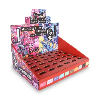 Cardboard Counter Display Tray With Slots For E-Cigarette