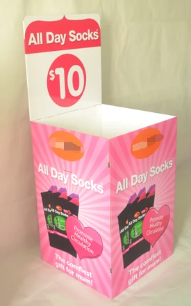 Barrel Socks Cardboard Display Stand