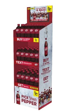 Conventional Promotional Coca Cola Paper Display Stand