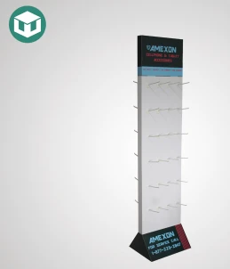 Double Sided Paper Display Stand With Hook
