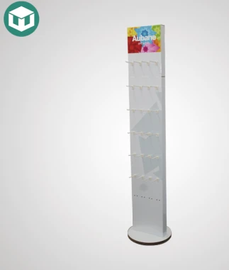 Rotating Hook Floor Cardboard Display Stand