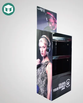 Earphone Promotion Cardboard Display Stand