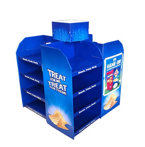 Factory Custom Pop Sale Snacks Cardboard Pallet Display For Supermarket