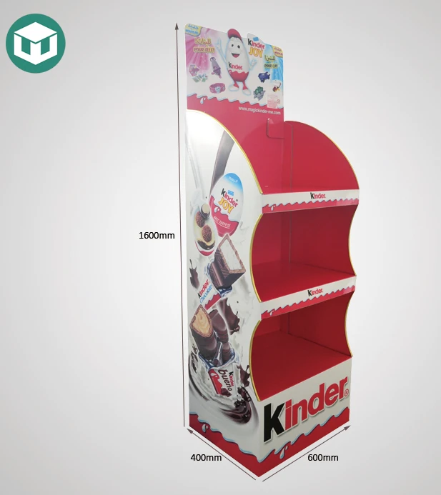 Point Of Purchase Retail Cardboard Chocolate Display Rack