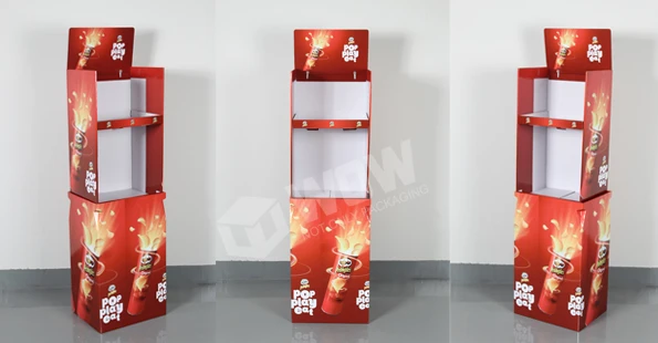 Fulfillment Package For Pringles Potato Chip Floor Display Rack
