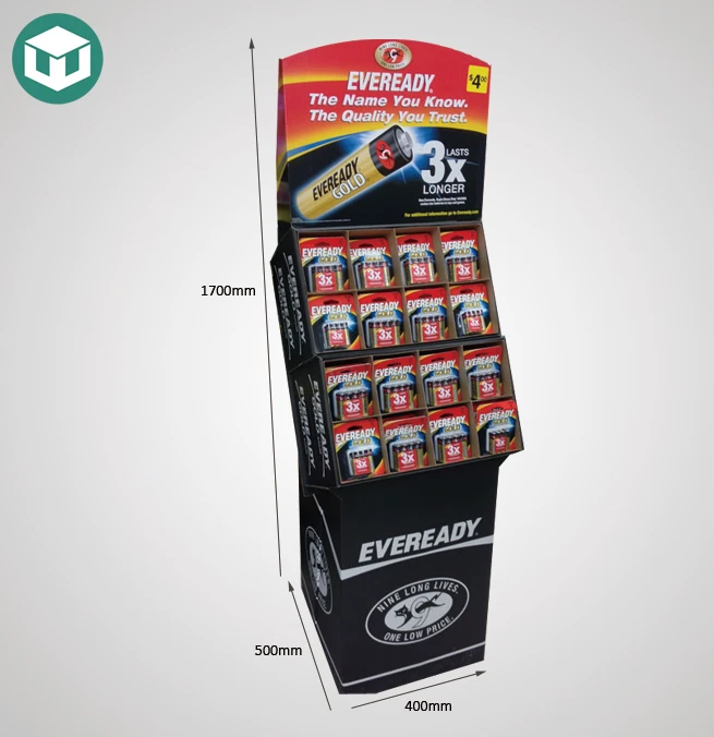 Supermarket Promotional Cardboard Floor Display