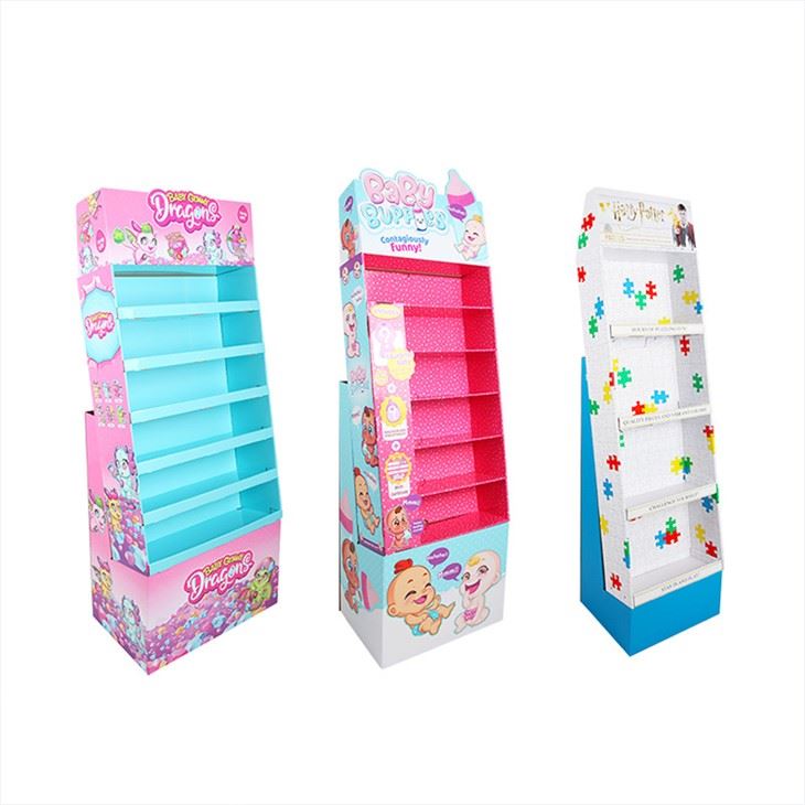 5 Tiers Toys Cardboard Floor Display Stands