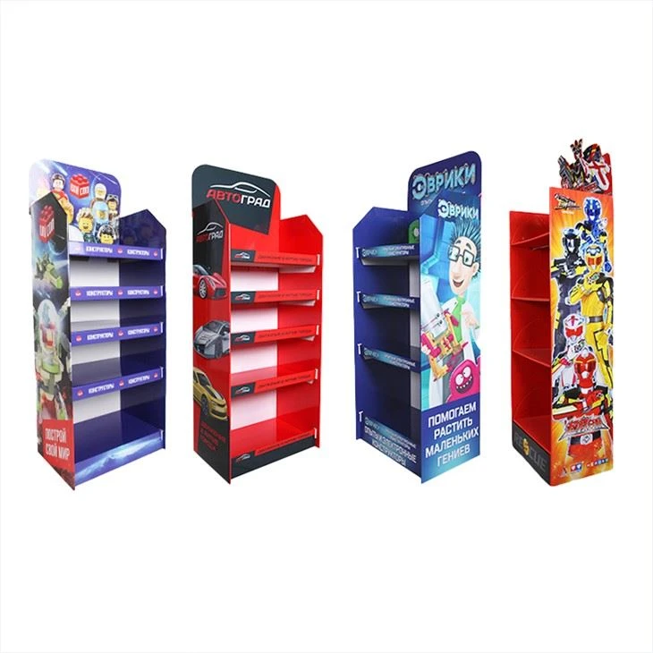 5 Tiers Toys Cardboard Floor Display Stands