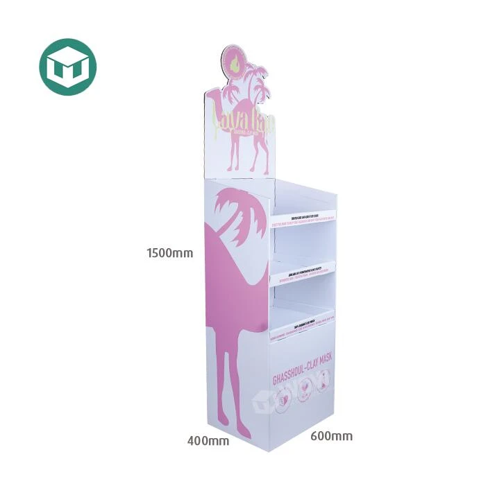 corrugated display shelves