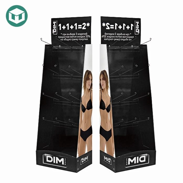 Cardboard 4 Sided Clothing Display Racks