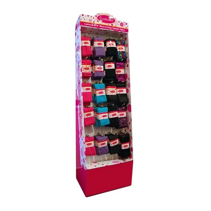 CMYK Printing Exhibitor Hooks Cardboard Display