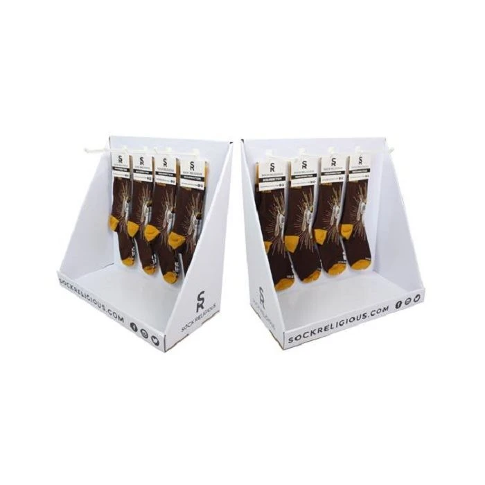 CMYK Printing Exhibitor Hooks Cardboard Display