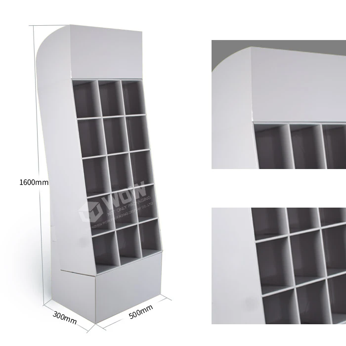 Easy To Assemble Floor Paper Display Stand