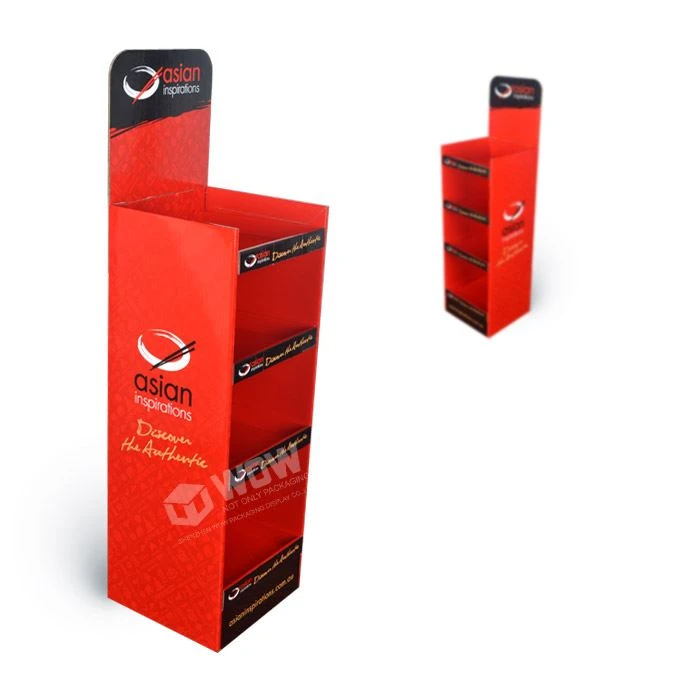 Floor Cardboard Display Stand With Color Printing