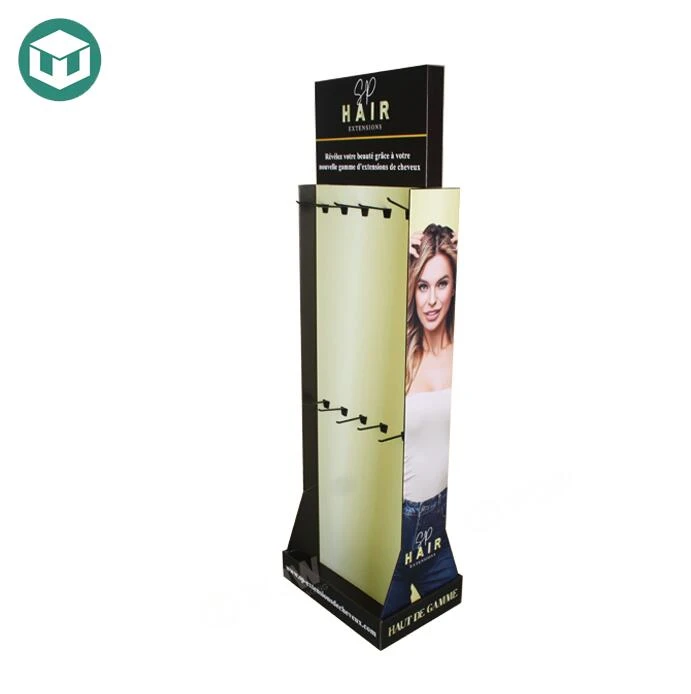 Hair Extension Paper Cardboard Display Stand