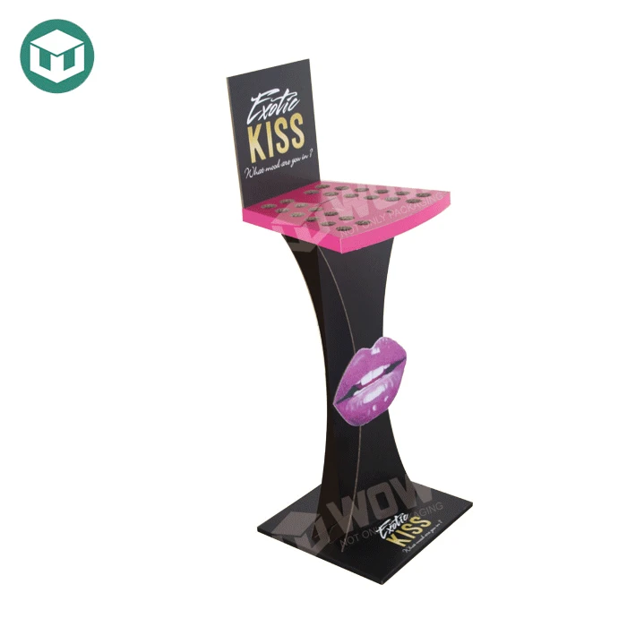 Hot Sell Floor Cardboard Display Stand For Ladies Cosmetics