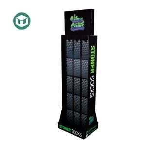 CMYK Printing Exhibitor Hooks Cardboard Display