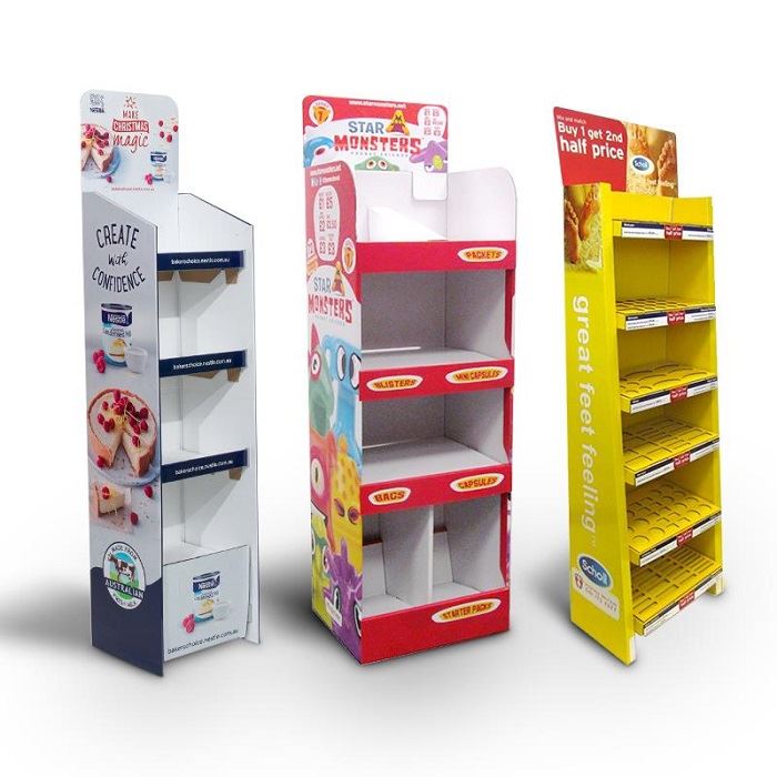Supermarket Food Corrugated Cardboard Display