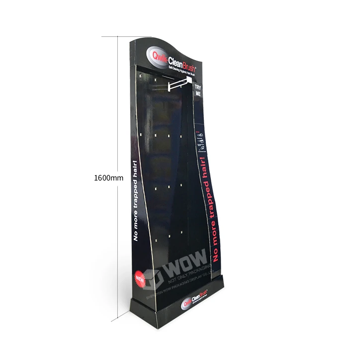Black Cardboard Display Rack With Hook