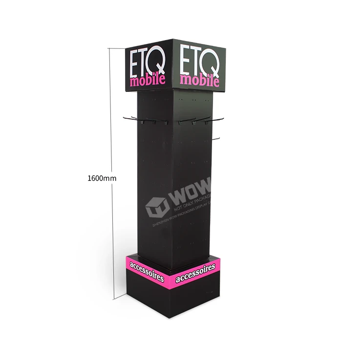 ​Floor Cardboard Display Stand With Hooks