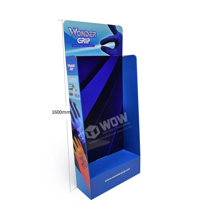 Glove Cardboard Display Rack With Hook
