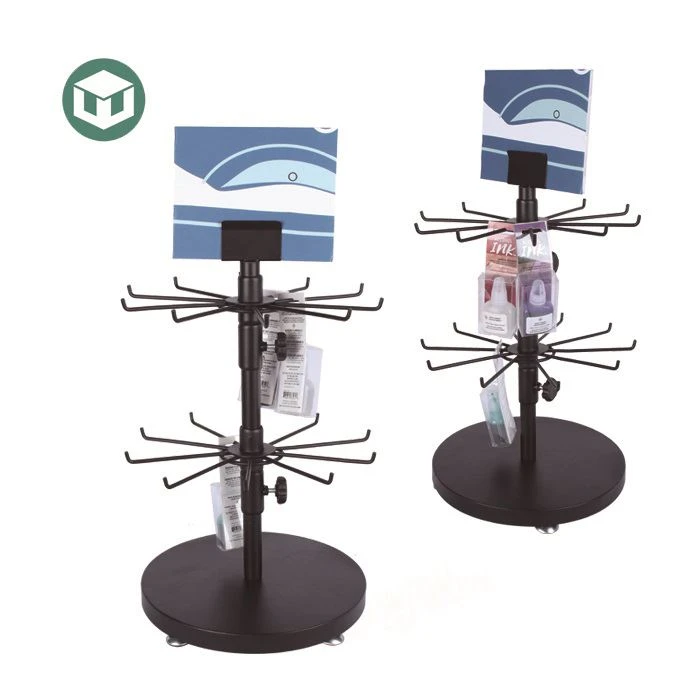 Keychain Display Stand with Plastic Hooks
